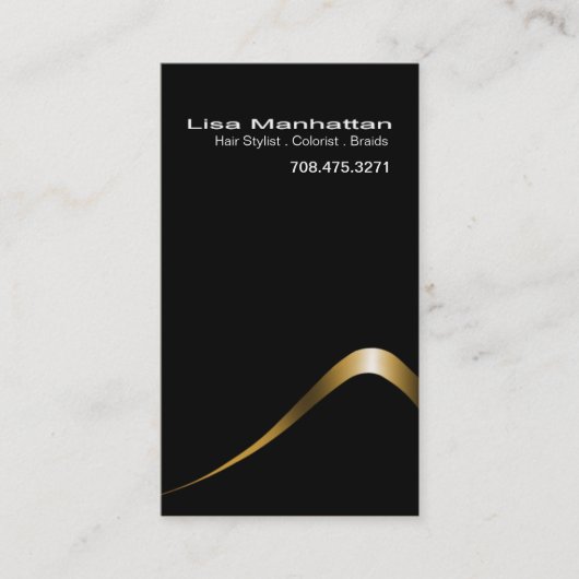 Sliver Sophisticated Business Card-sjabloon Visitekaartje (Voorkant)