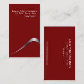 Sliver Sophisticated Business Card-sjabloon Visitekaartje (Voorkant / Achterkant)