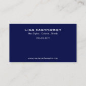 Sliver Sophisticated Business Card-sjabloon Visitekaartje (Achterkant)