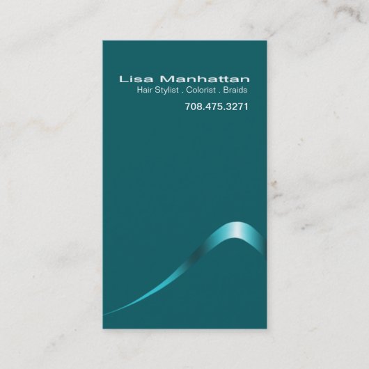 Sliver Sophisticated Business Card-sjabloon Visitekaartje (Voorkant)