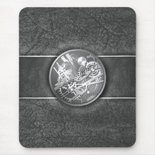 Sliver steampunk horlogeversnellers muismat (Voorkant)