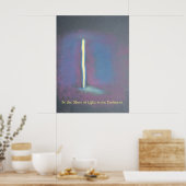 Sliver van licht poster (Keuken)
