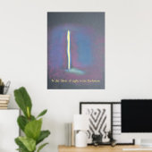 Sliver van licht poster (Thuiskantoor)