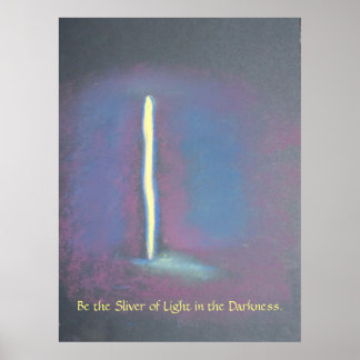 Sliver van licht poster