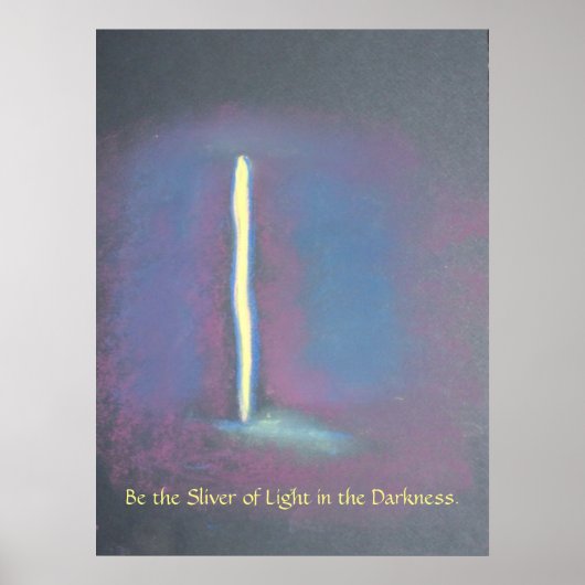 Sliver van licht poster (Voorkant)