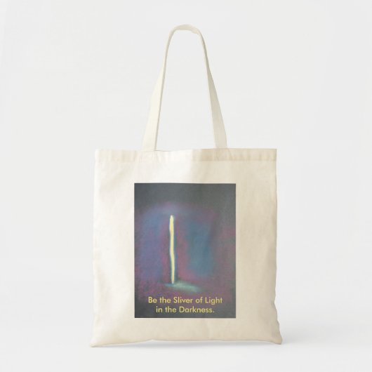 Sliver van lichte canvas tas (Voorkant)