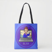 SLJ-VA Cartoon Logo Tote Bag (Voorkant)