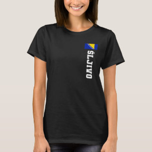 Sljivo Bosnia Flag Last Name Coat of Arm Emblem Cr T-shirt