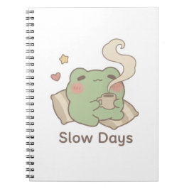 Slo Days Frog Notitieboek | Cute Kawaii Dagboek