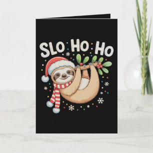 Slo Ho Ho Prettig SloomKerst Slome Kerstmis Xmas Kaart