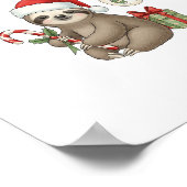 Slo Ho Xmas Sloth Poster (Hoek)