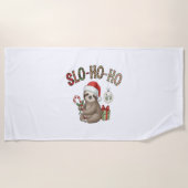 Slo Ho Xmas Sloth Strandlaken (Voorkant)