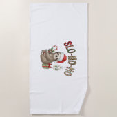 Slo Ho Xmas Sloth Strandlaken (Voorkant)