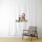 Slo Ho Xmas Sloth Wandkleed (In situ)
