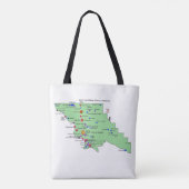 SLO plaatsnamen kaart met Engelse vertalingen Tote Bag (Achterkant)