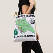 SLO plaatsnamen kaart met Engelse vertalingen Tote Bag (Dichtbij)