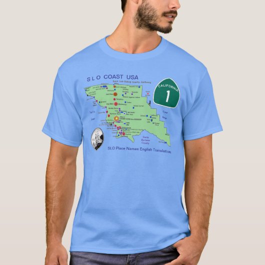 SLO Plaatsnamen MAP T-shirt (Voorkant)
