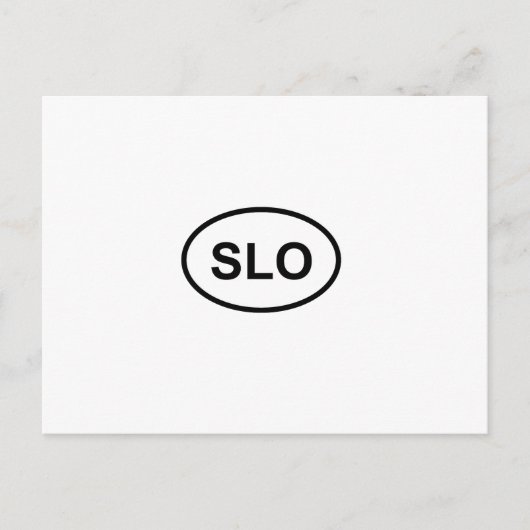SLO - San Luis Obispo Briefkaart (Voorkant)