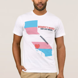SLO voor vrouwenmars - Transgender Pride Flag T-shirt