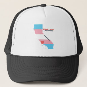 SLO voor vrouwenmars - Transgender Pride Flag Trucker Pet