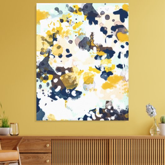 Sloaan - Abstracte canvaswandkunst Canvas Afdruk (Insitu (Woonkamer))