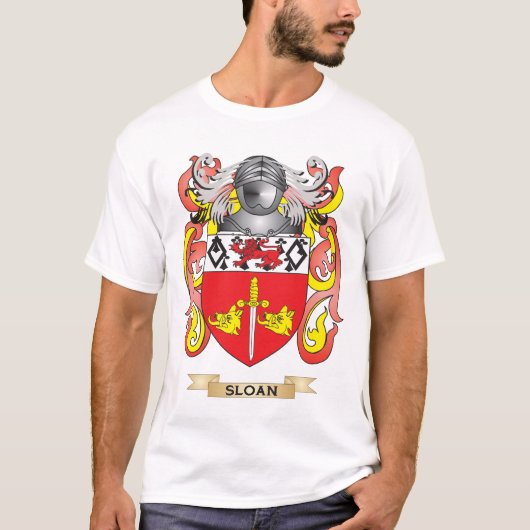 Sloan Coat of Arms (familiekust) T-shirt (Voorkant)