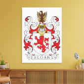 Sloan Family Crest Canvas Afdruk (Insitu (Woonkamer))