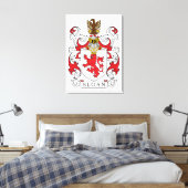 Sloan Family Crest Canvas Afdruk (Insitu (Slaapkamer))