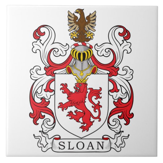 Sloan Family Crest Tegeltje (Voorkant)