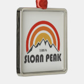 Sloan Peak Washington Metalen Ornament (Rechts)