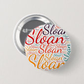 Sloan Ronde Button 5,7 Cm (Voorkant /achterkant)