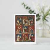 Sloane 1977 fol.2V Medische en bijbelse scènes, vo Briefkaart (Staand voorkant)