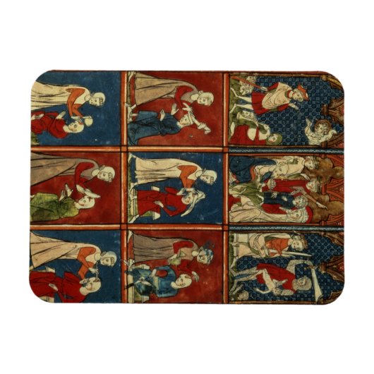 Sloane 1977 fol.2V Medische en bijbelse scènes, vo Magneet (Horizontaal)