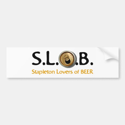 SLOB-Bumpersticker Bumpersticker (Voorkant)