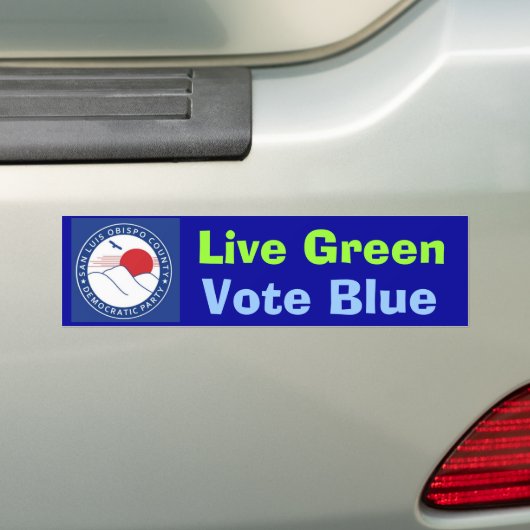 SLOCDP Live Green Blue Bumpersticker (Op auto)
