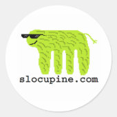 slocupine.com ronde sticker (Voorkant)