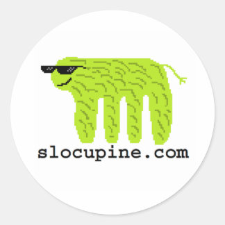 slocupine.com ronde sticker
