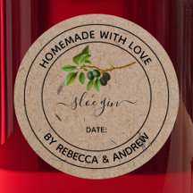 Sloe Gin Kraft Kleur Handgemaakt met Liefde