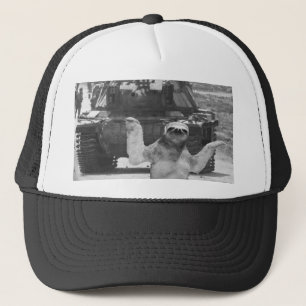 sloeber met tank trucker pet