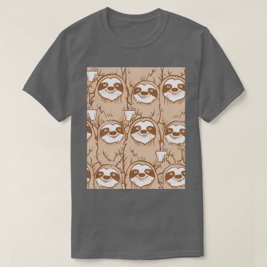 sloegen met koffie Grafisch T-shirt (Design voorkant)