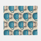 Sloffee! Fleece Deken (Voorkant (Horizontaal))