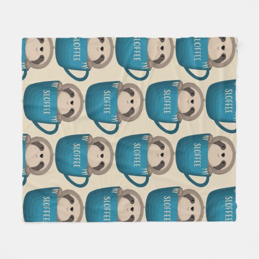 Sloffee! Fleece Deken (Voorkant (Horizontaal))