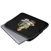 Sloffee met kleedtas laptop sleeve (Voorkant onderkant)