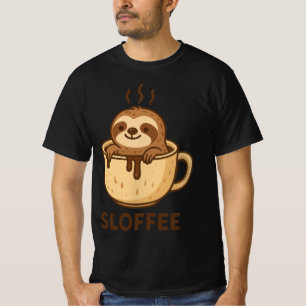 SLOFFEE — Mooie Luiaard Koffie Grappige Luiaard T-shirt