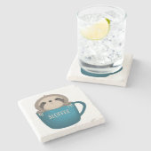 Sloffee! Stenen Onderzetter (Zijkant)