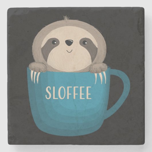 Sloffee! Stenen Onderzetter (Voorkant)