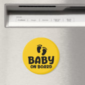 Slogan baby aan boord - baby, in auto. magneet (Insitu (Vaatwasser))