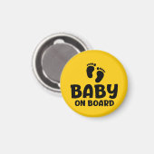 Slogan baby aan boord - baby, in auto. magneet (Voorkant / Achterkant)