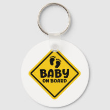 Slogan baby aan boord - baby, in auto.