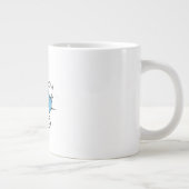 Slogan baby boy is loading. baby jongen opkomst grote koffiekop (Rechts)